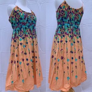 Orange Floral Old Navy Dress